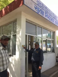 Security guard patrolling system